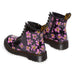Dr. Martens Girl's 1460 Black Patent Mix Flowers - 1075517 - Tip Top Shoes of New York