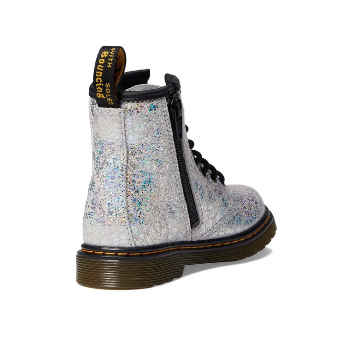 Dr. Martens Girl's 1460 Disco Silver Crinkle - 1071091 - Tip Top Shoes of New York