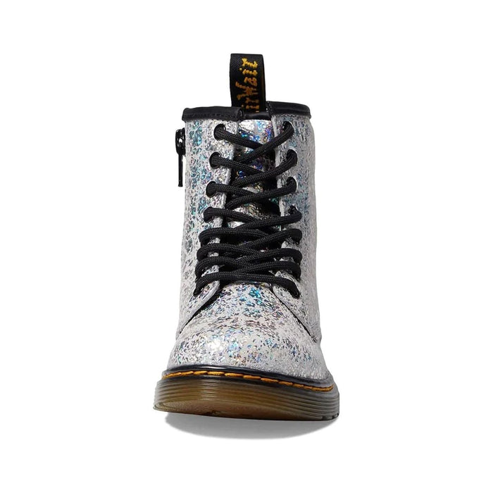 Dr. Martens Girl's GS (Grade School) 1460 Disco Silver Crinkle - 1071085 - Tip Top Shoes of New York