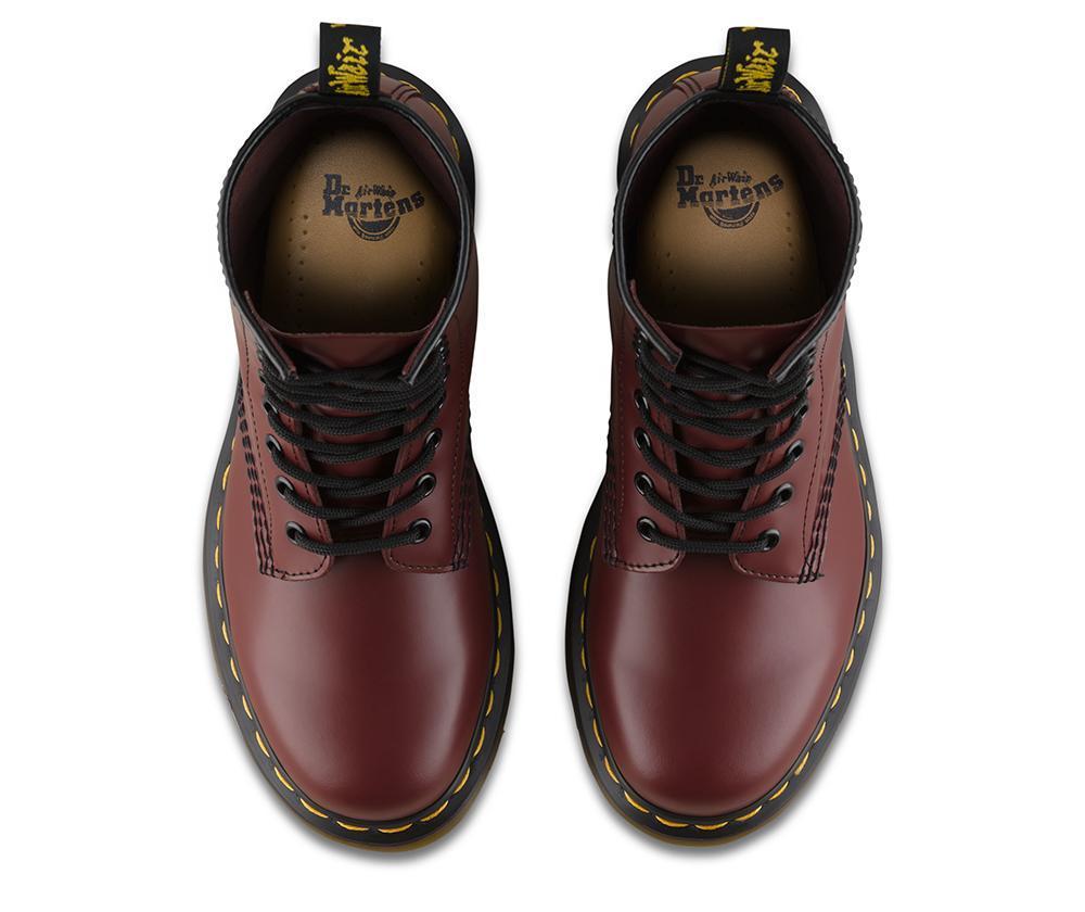 Dr. Martens Women's 1460 Cherry Red Smooth Leather - 936324 - Tip Top Shoes of New York