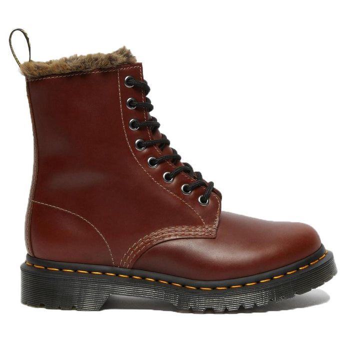 Required Surgery exile Dr. Martens Women's 1460 Serena Brown Leather - Tip Top Shoes of New York