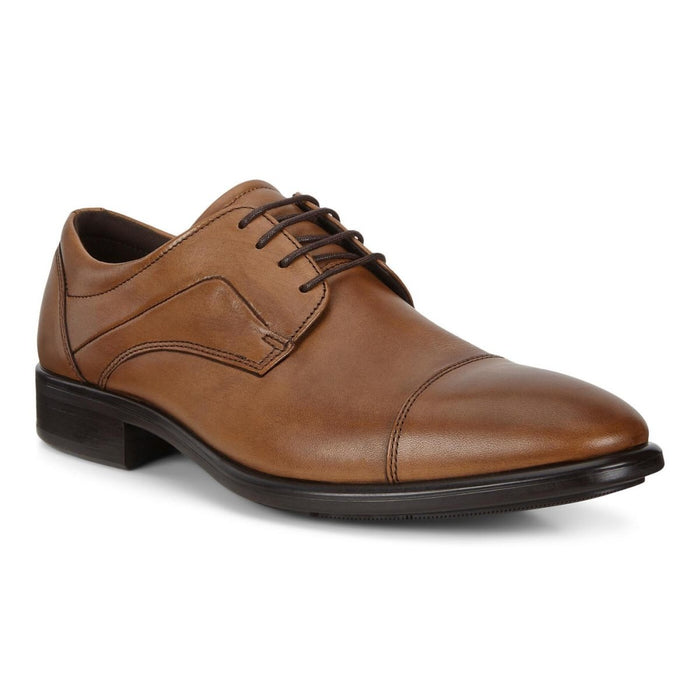 ECCO Men's City Tray Cap Toe Tie Brown - 9002862 - Tip Top Shoes of New York