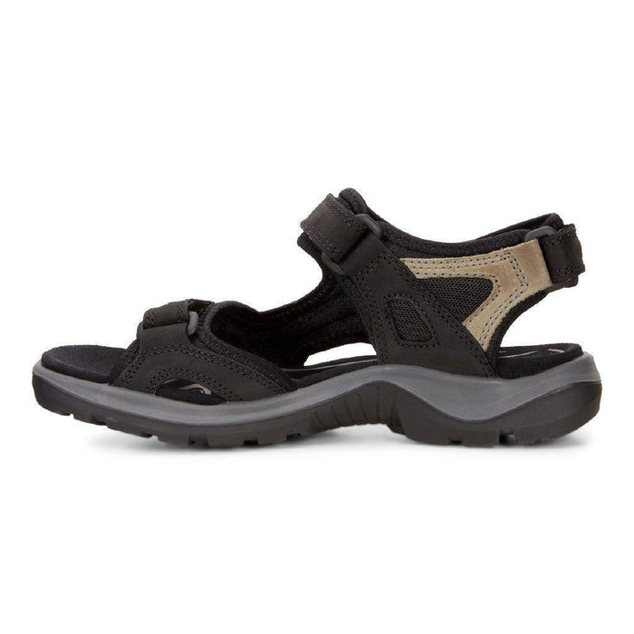 ECCO Women's 069563 Yucatan Sandal Black Nubuck - 407341601017 - Tip Top Shoes of New York
