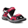 Ecco Women's 069563 Yucatan Sandal Red/Black Nubuck - 407460008018 - Tip Top Shoes of New York