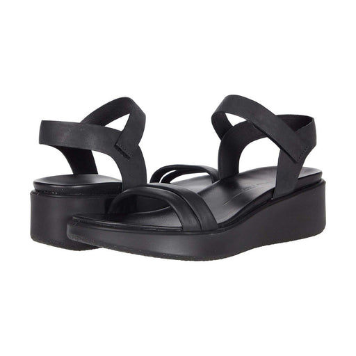 Ecco Women's FlowT LX2 Band Sandal Wedge Black - 3010436 - Tip Top Shoes of New York