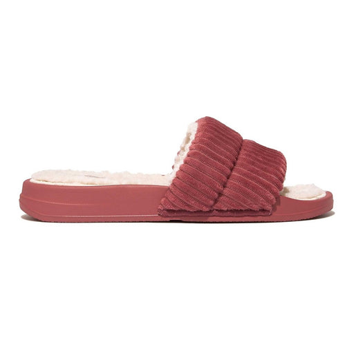 FitFlop Women's Iqushion Red Corduroy Slide - 1077705 - Tip Top Shoes of New York