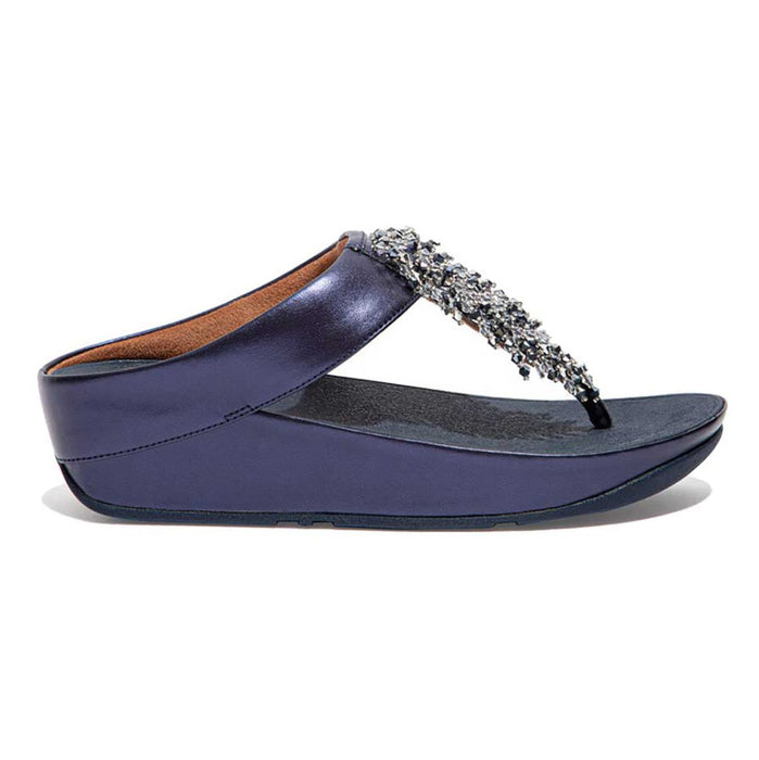 FitFlop Women's Rumba Beaded Midnight Navy - 9009314 - Tip Top Shoes of New York