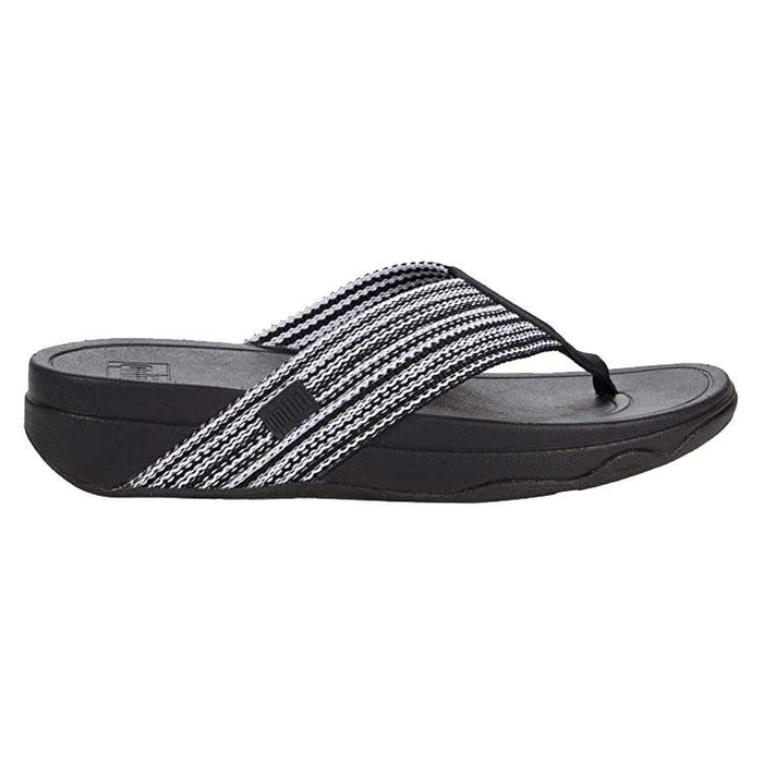 FITFLOP Women's Surfa Black/White - 991306 - Tip Top Shoes of New York
