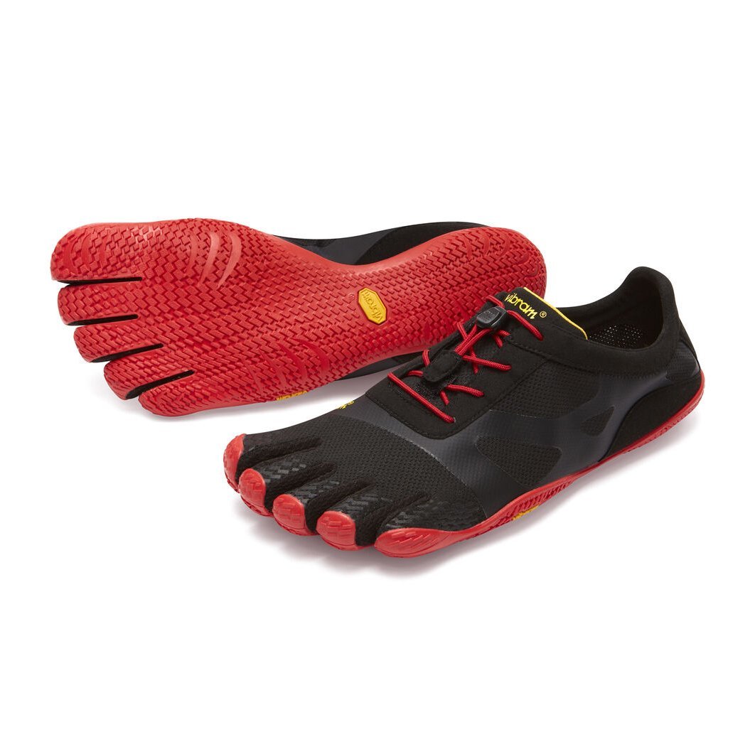 Vibram Five Finger's Men's KSO EVO Black/Red Fabric - Tip Top