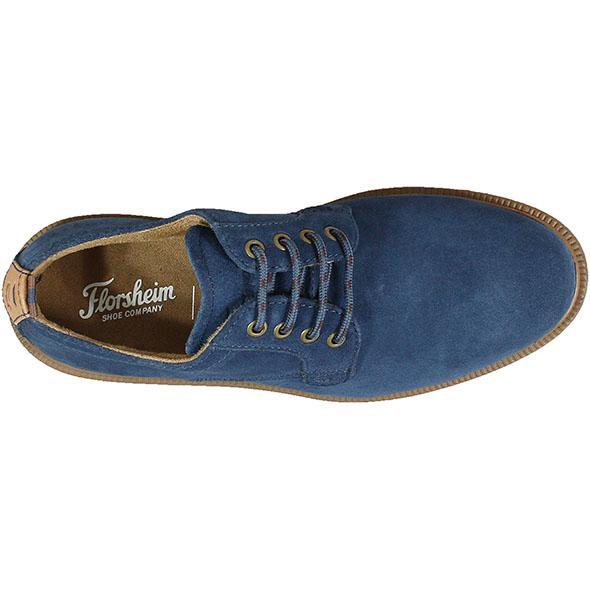 Florsheim Kids Boy's Sapacush Plain Toe Ox Navy Suede/Brick (Sizes 4-7) - 941766 - Tip Top Shoes of New York