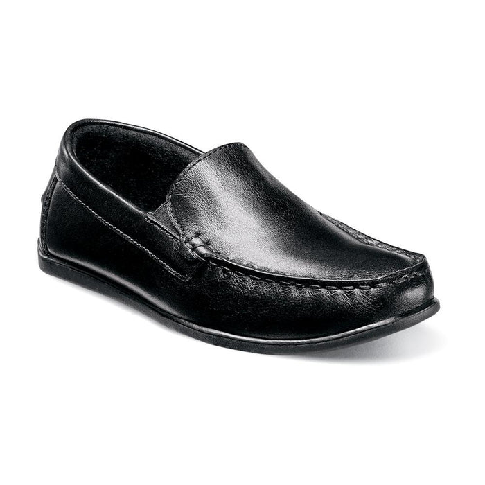 Florsheim Kids Jasper Venetian Jr. Black Leather (Sizes 1-6) - 591850 - Tip Top Shoes of New York