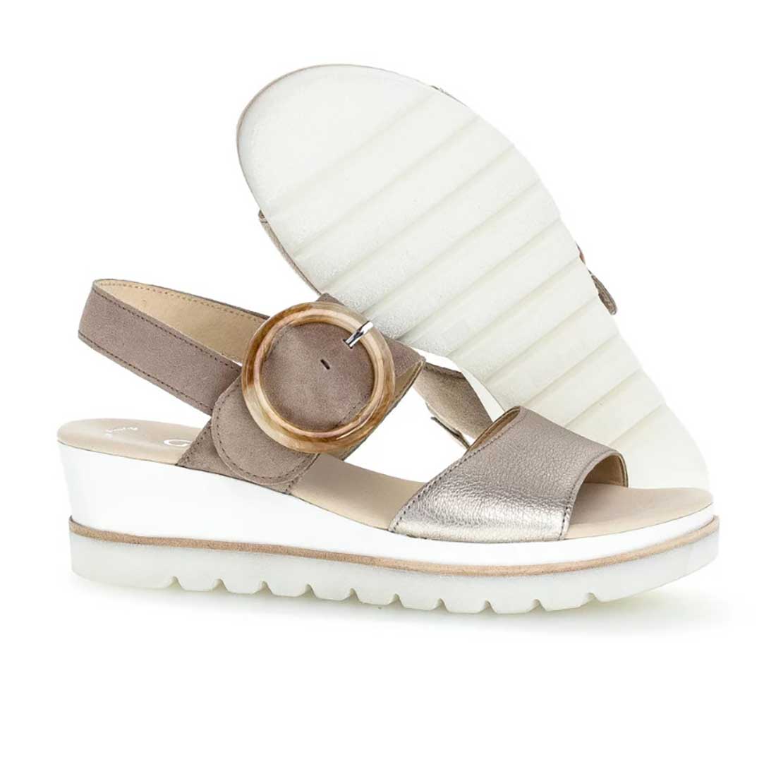 Gabor Women's 24.645-62 Taupe Pewter Suede - 9010352 - Tip Top Shoes of New York