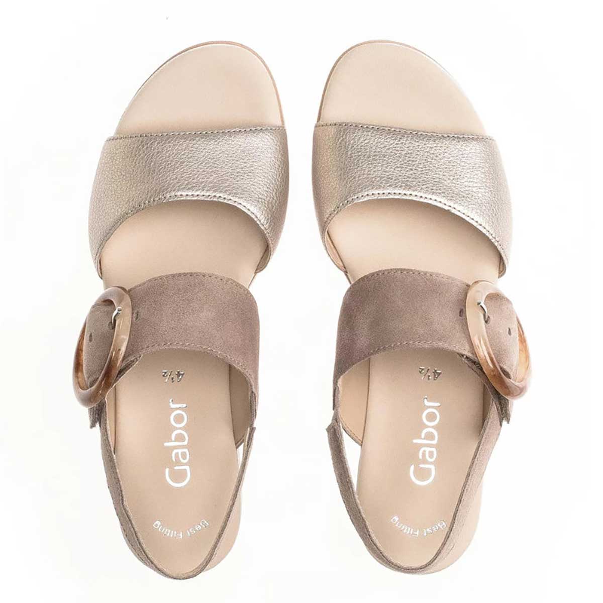 Gabor Women's 24.645-62 Taupe Pewter Suede - 9010352 - Tip Top Shoes of New York