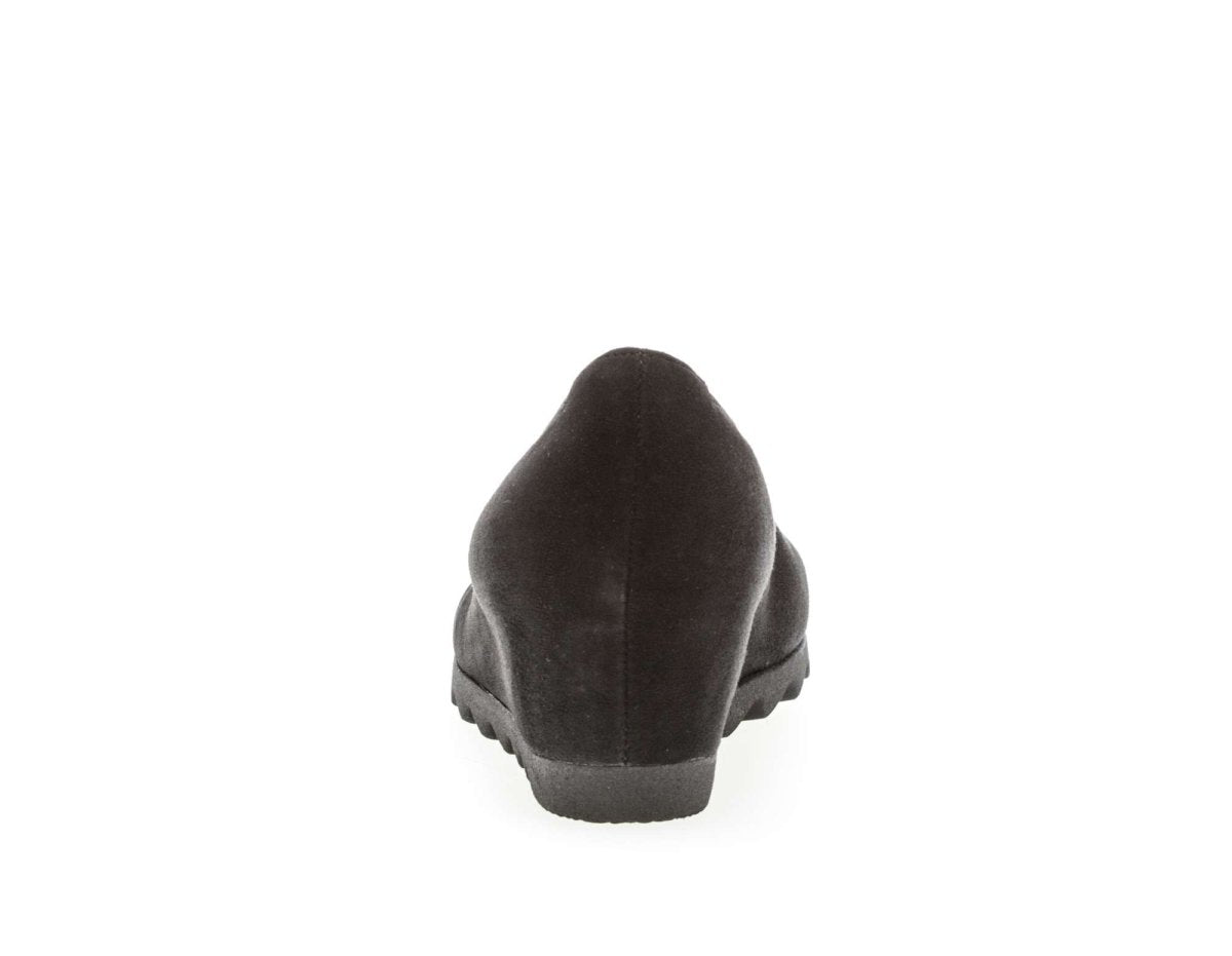 Gabor Women's 95.320.17 Wedge Black Suede - 852241 - Tip Top Shoes of New York