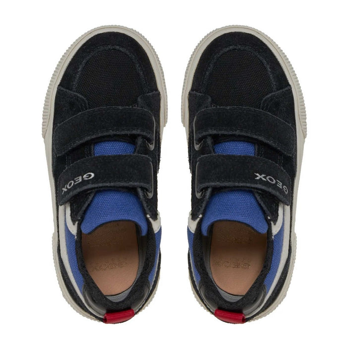Geox Boy's Alphabeet Black/Blue Canvas (Sizes 28-33) - 1081916 - Tip Top Shoes of New York