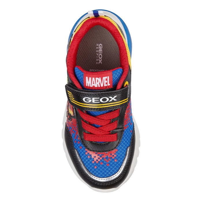 Geox Boy's Ciberdron Black/Royal Light Up (Sizes 28-33) - 1081941 - Tip Top Shoes of New York