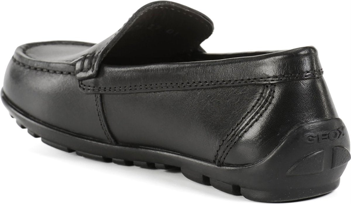 Geox Boy's JFast NEW Black Leather Loafer (Sizes 31-34) - 667549 - Tip Top Shoes of New York