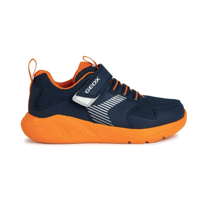zweer Hij gazon Geox Boy's (Sizes 28-34) Sprintye Navy/Orange — Tip Top Shoes of New York