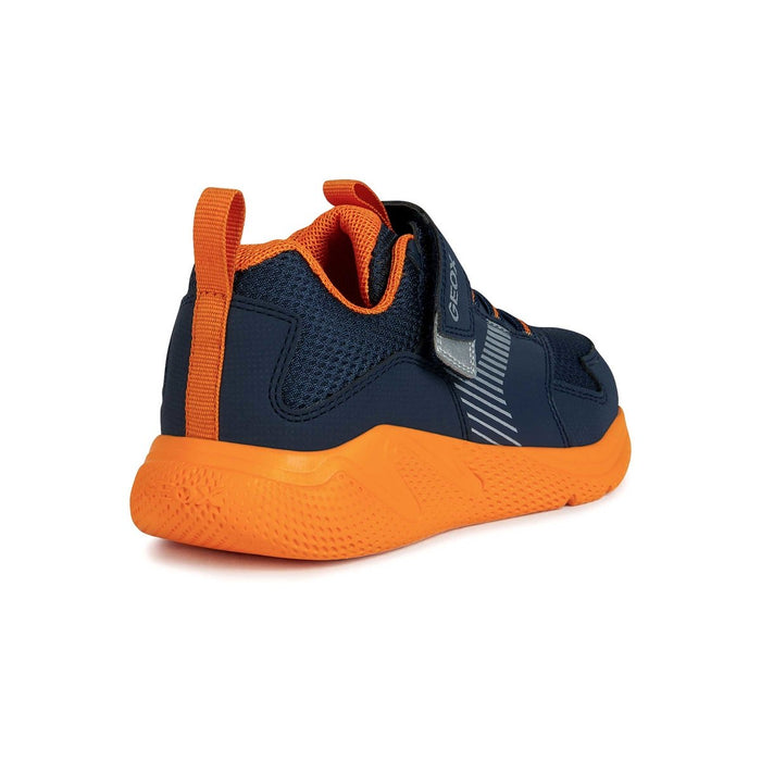 Geox Boy's (Sizes 28-34) Sprintye Navy/Orange - 1078777 - Tip Top Shoes of New York