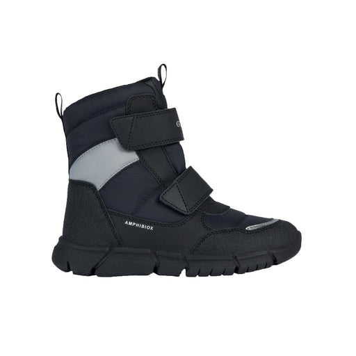 Geox Boy's (Sizes 30-41) Flexyper Black/Grey Tall Waterproof - 1076907 - Tip Top Shoes of New York