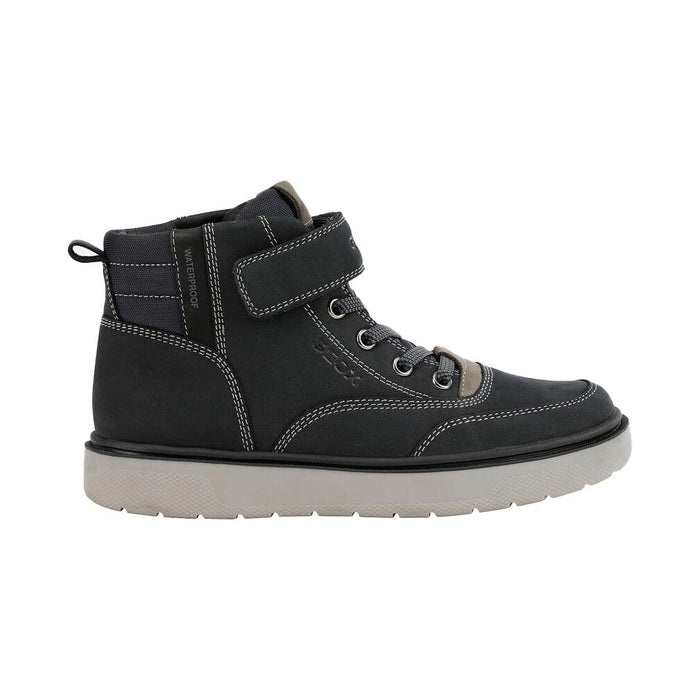 Geox Boy's (Sizes 32-35) Riddock Navy/Black Nubuck Waterproof - 1052550 - Tip Top Shoes of New York