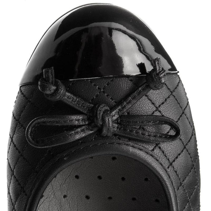 Geox Girl's Jr Plie Black Quilt (Sizes 35-38) - 693760 - Tip Top Shoes of New York