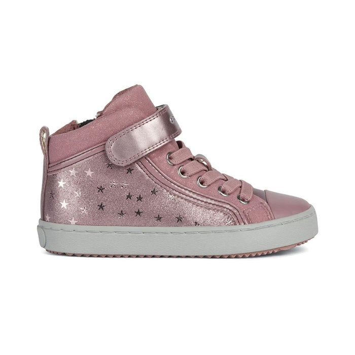 Geox Girl's (Sizes 28-33) Kalispera Pink Shimmer Mid Top - 1077044 - Tip Top Shoes of New York