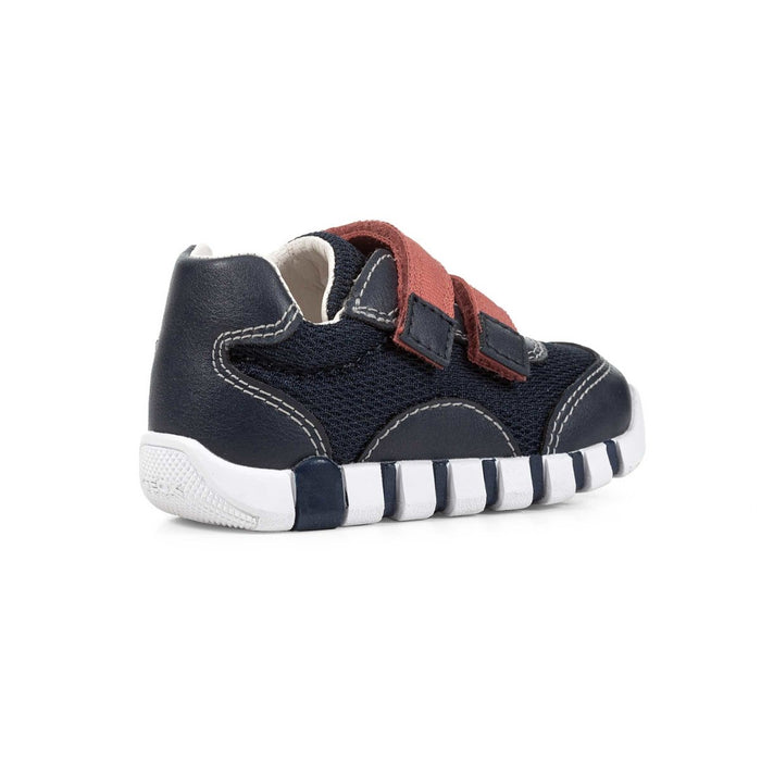 Geox Toddler's Lupidoo Navy/Red - 1078659 - Tip Top Shoes of New York