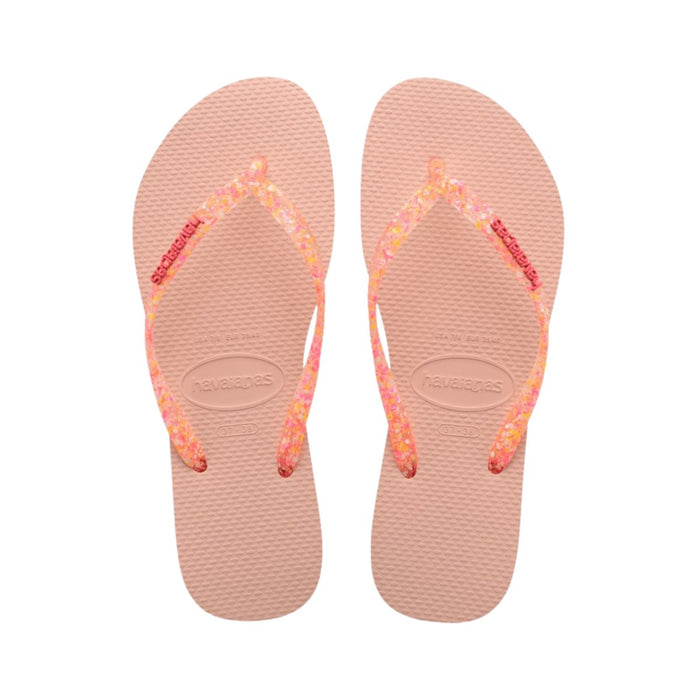 Havaianas Girl's Slim Glitter iridescent Pink - 1082547 - Tip Top Shoes of New York