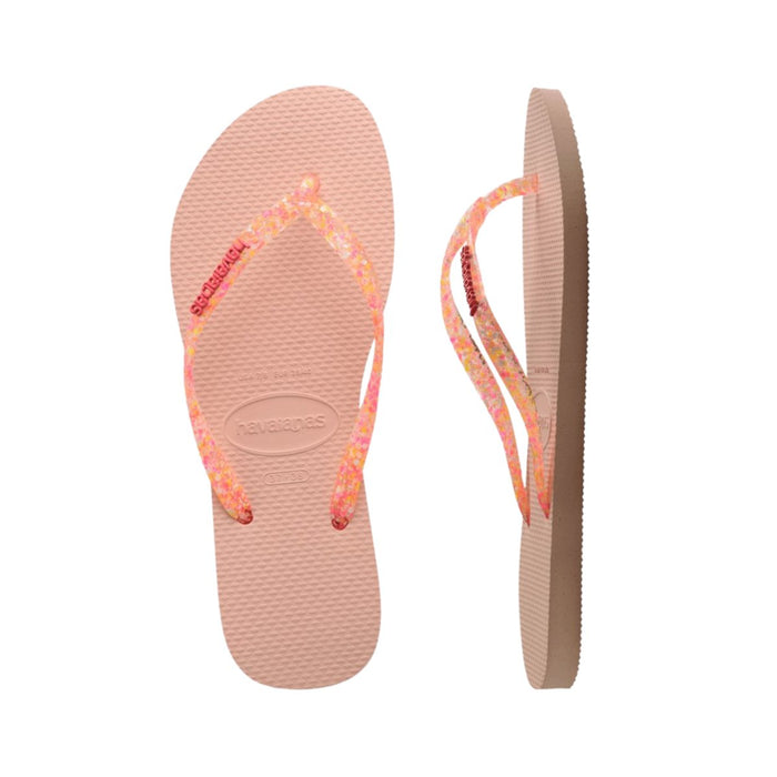 Havaianas Girl's Slim Glitter iridescent Pink - 1082547 - Tip Top Shoes of New York