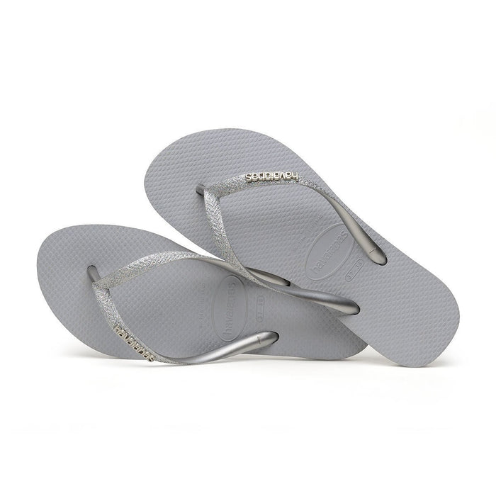 Havaianas Kids Slim Glitter Steel Grey (Sizes 2728-3334) - 959910 - Tip Top Shoes of New York