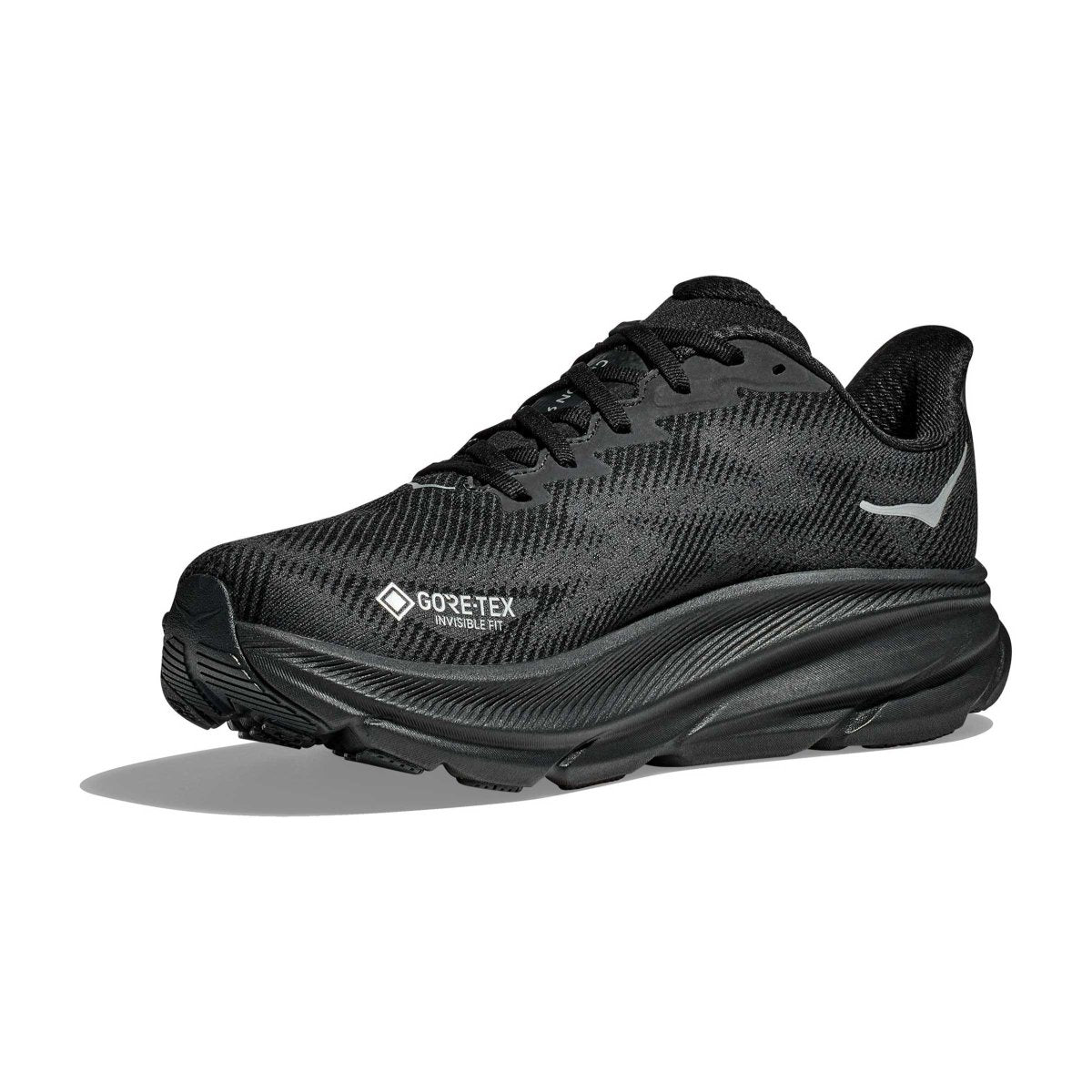 Hoka Men's Clifton 9 Black/Black Gore-Tex - 10035917 - Tip Top Shoes of New York