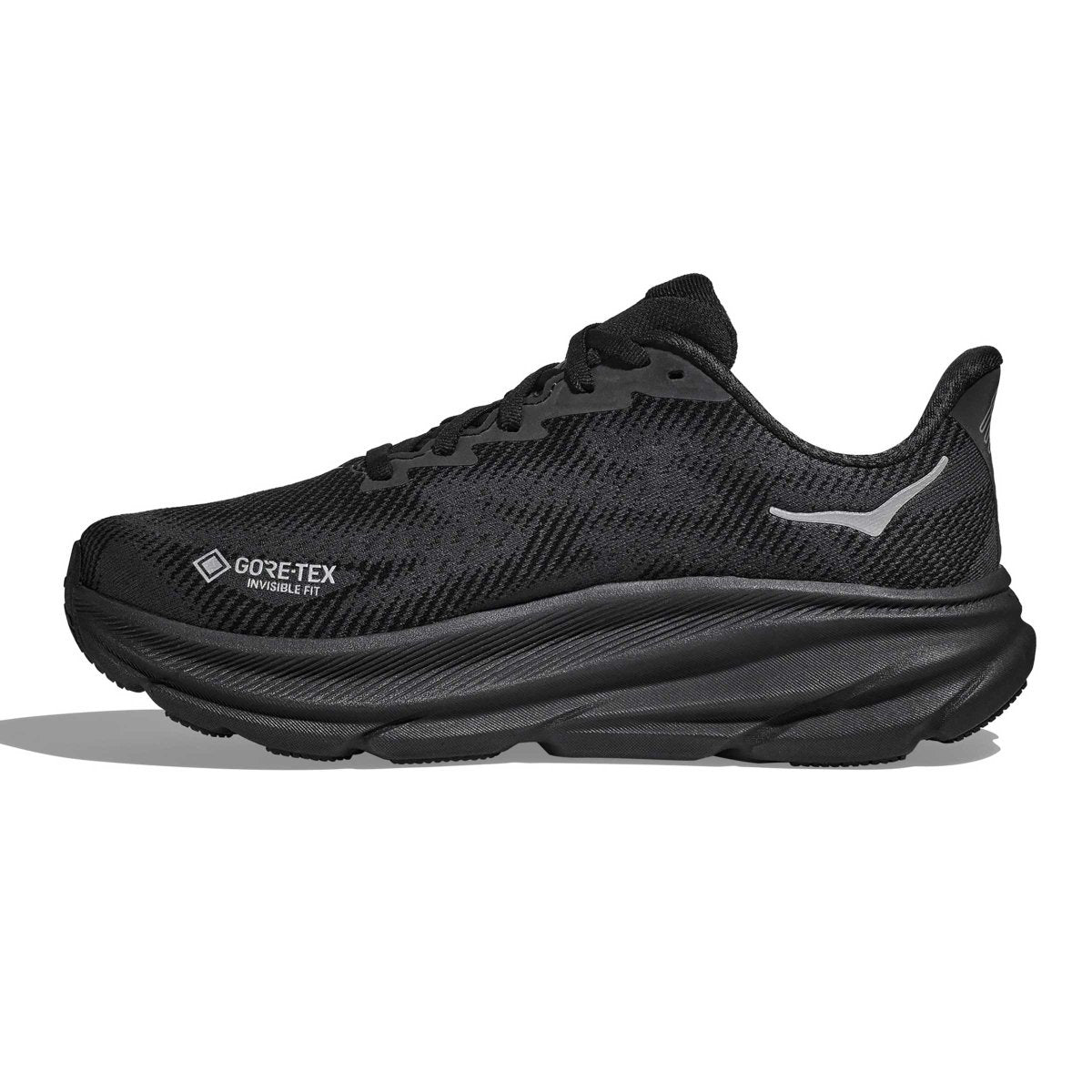 Hoka Women's Clifton 9 Black/Black Gore-Tex - 10035780 - Tip Top Shoes of New York