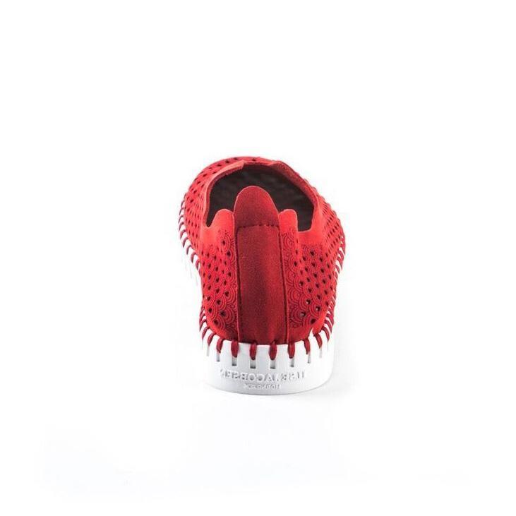 Ilse Jacobsen Women's Tulip 139 Deep Red Perforated - Tip Top