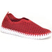Ilse Jacobsen Women's Tulip 139 Deep Red Perforated - 10006038 - Tip Top Shoes of New York