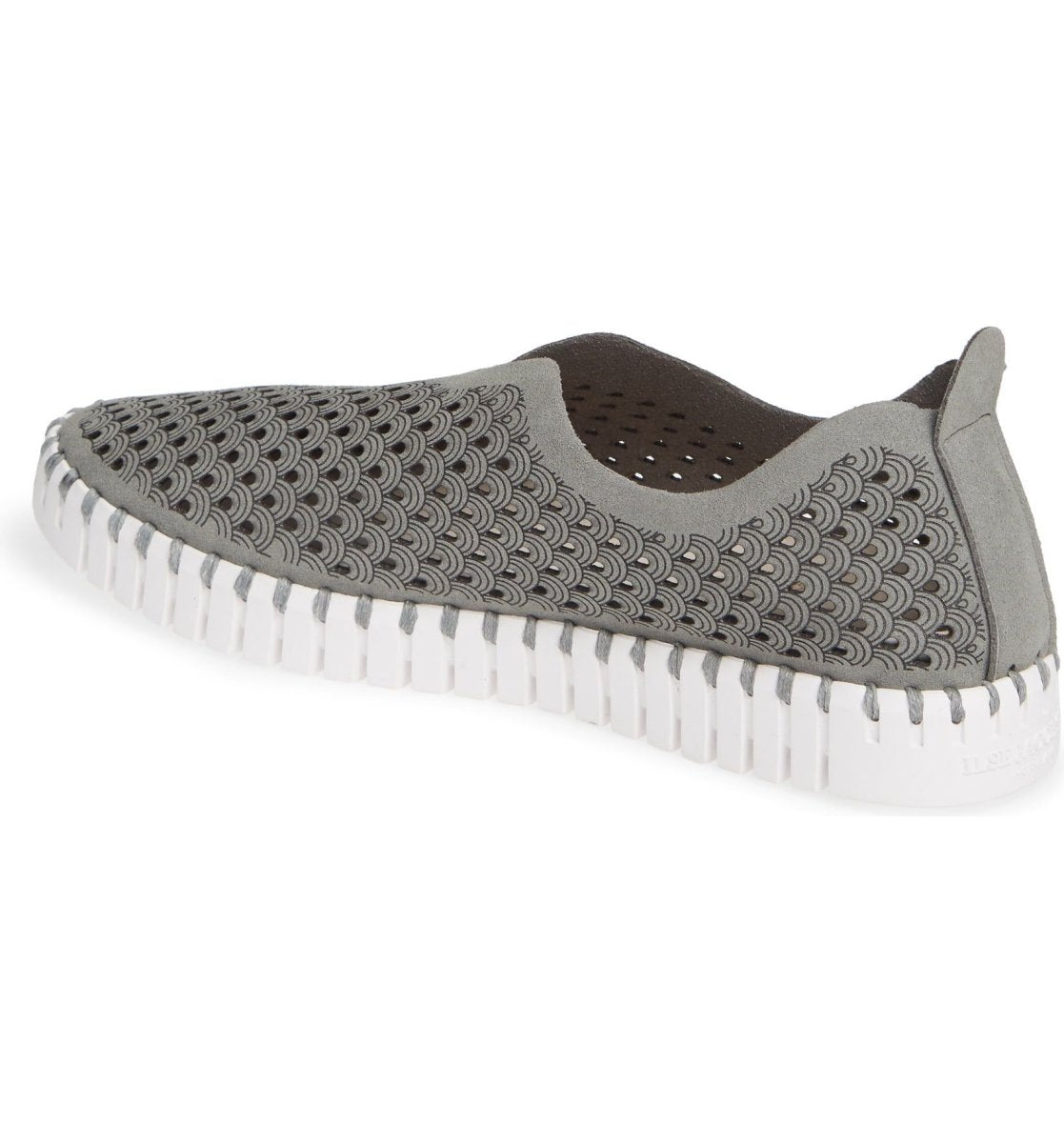 Ilse Jacobsen Women's Tulip 139 Grey Perforated - 776310 - Tip Top Shoes of New York