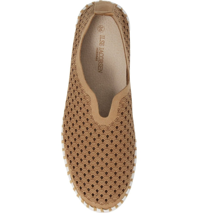 Ilse Jacobsen Women's Tulip 139 Latte Perforated - 334968 - Tip Top Shoes of New York