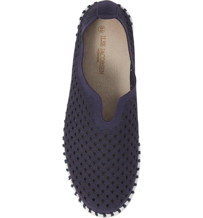 Ilse Jacobsen Women's Tulip 139 Navy Perforated - 339070 - Tip Top Shoes of New York