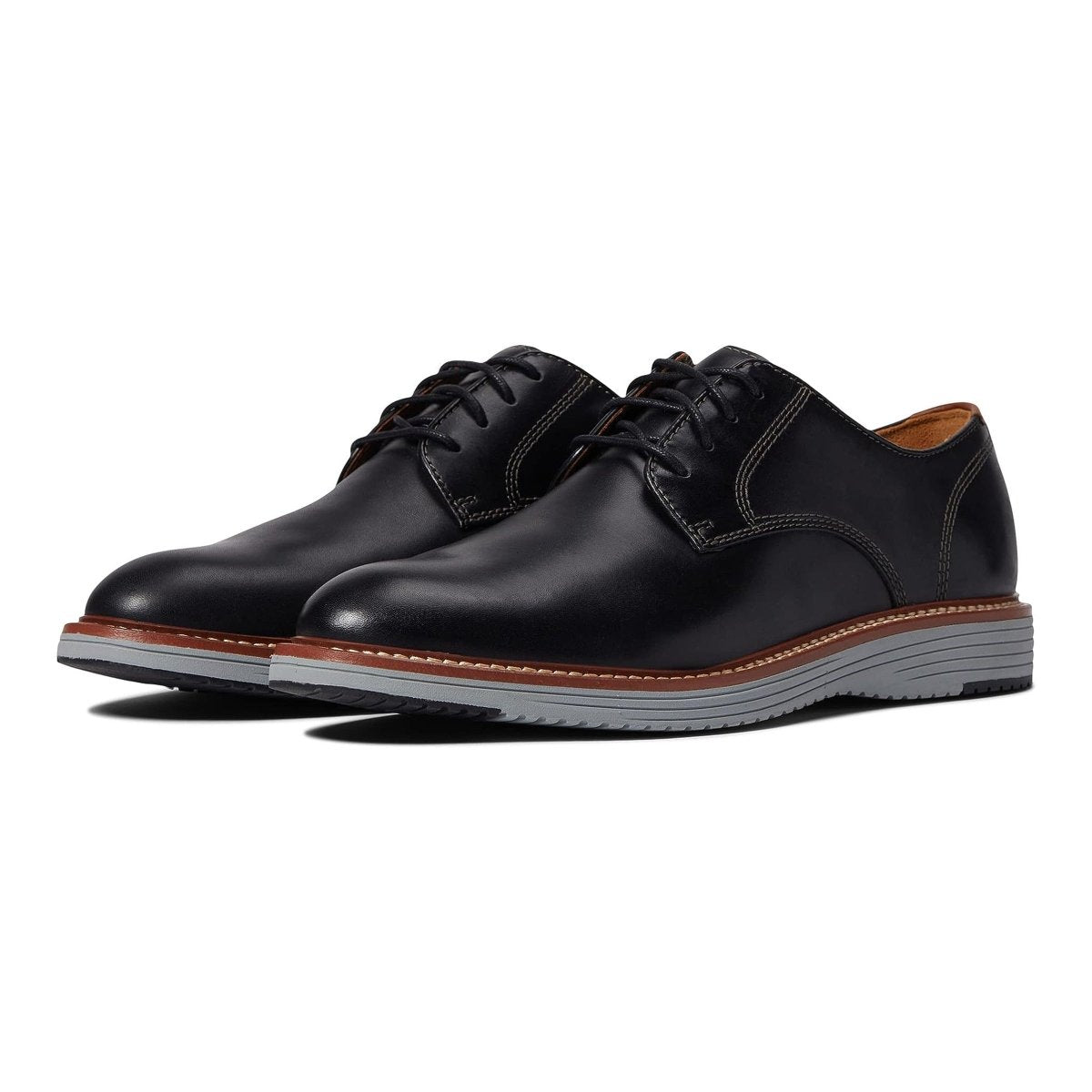 Johnston & Murphy Men's Upton Plain Toe Black Full Grain - 9015211 - Tip Top Shoes of New York