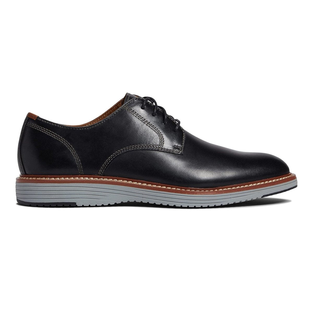 Johnston & Murphy Men's Upton Plain Toe Black Full Grain — Tip Top ...