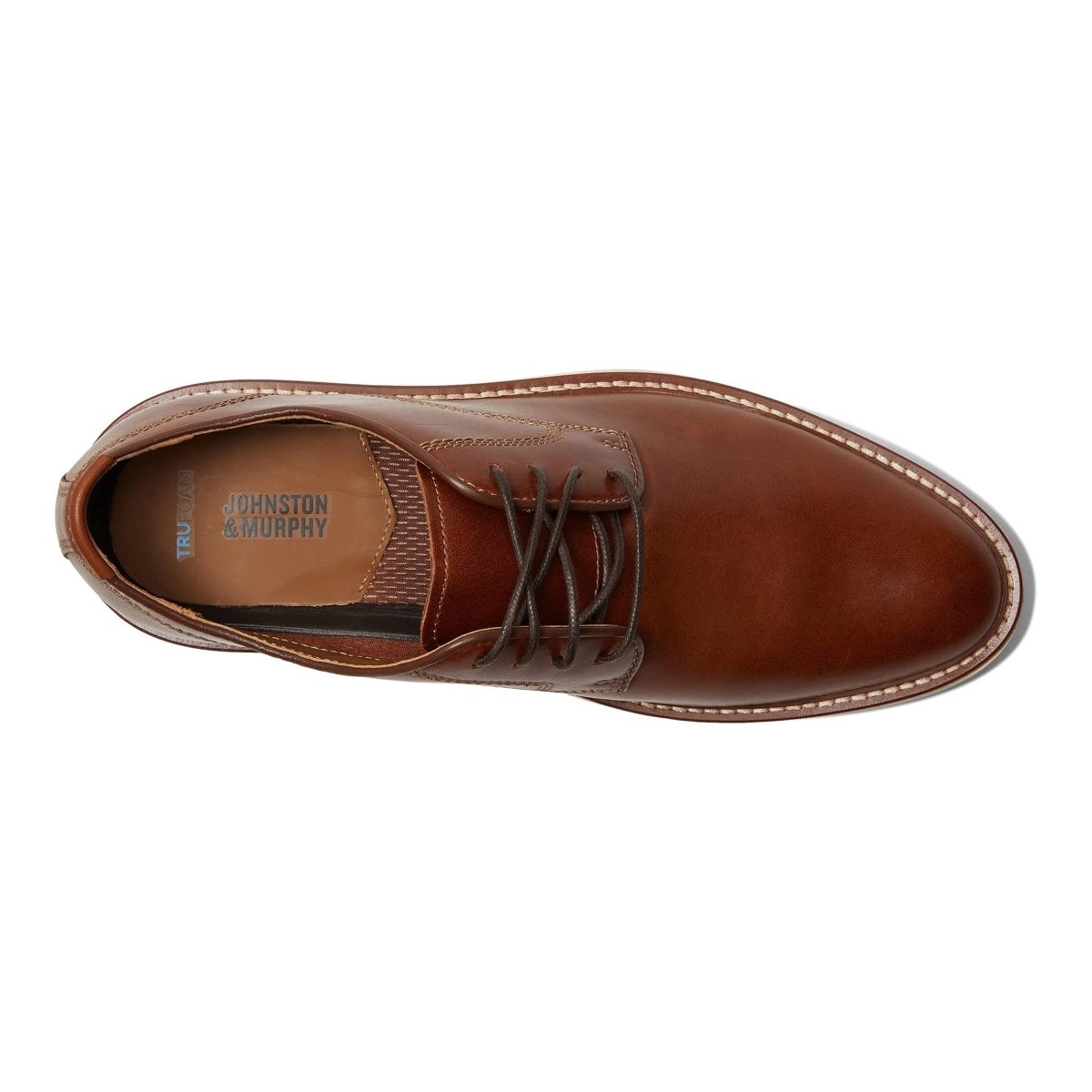 Johnston & Murphy Men's Upton Plain Toe Tan Full Grain - 9015198 - Tip Top Shoes of New York