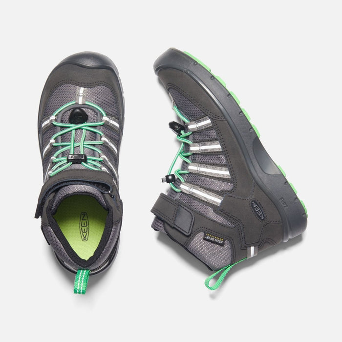 Keen Boy's Hikeport II Sport Waterproof Boot Black/Irish Green (Sizes 9-13) - 979126 - Tip Top Shoes of New York
