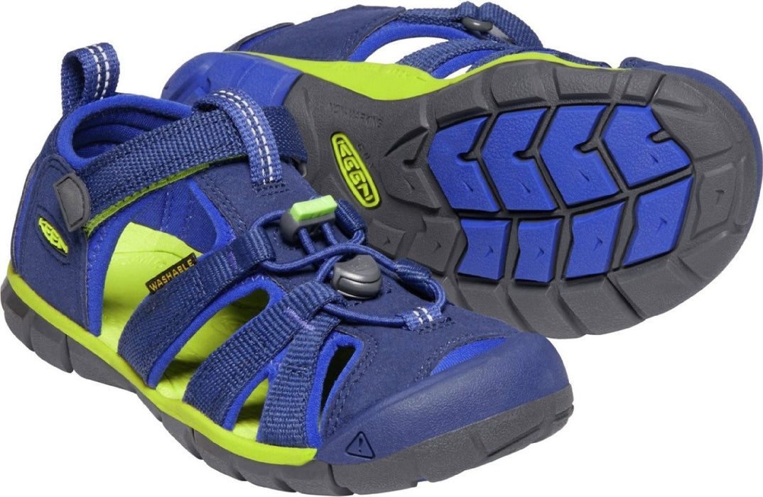 Keen Boy's Seacamp II CNX Blue Depths/Chartreuse (Sizes 1-7) - 952040 - Tip Top Shoes of New York