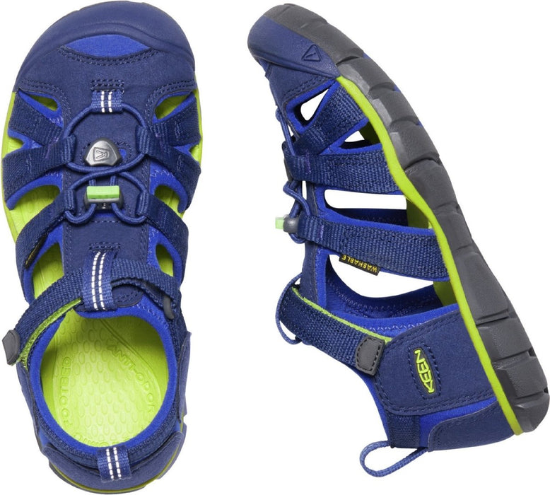 Keen Boy's Seacamp II CNX Blue Depths/Chartreuse (Sizes 8-13) - 952058 - Tip Top Shoes of New York