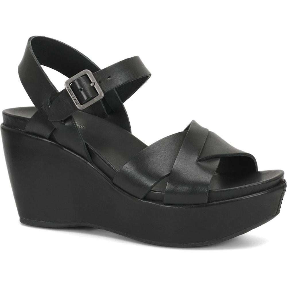 Kork Ease Women's Ava 2.0 Black Leather - Tip Top Shoes of New York