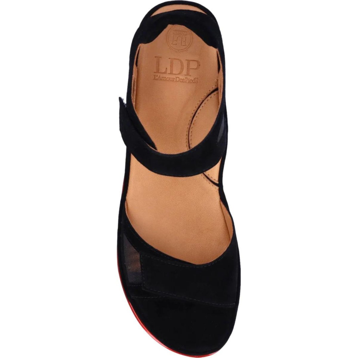 L'Amour Des Pieds Women's Arna Black Suede/Mesh - 3017153 - Tip Top Shoes of New York