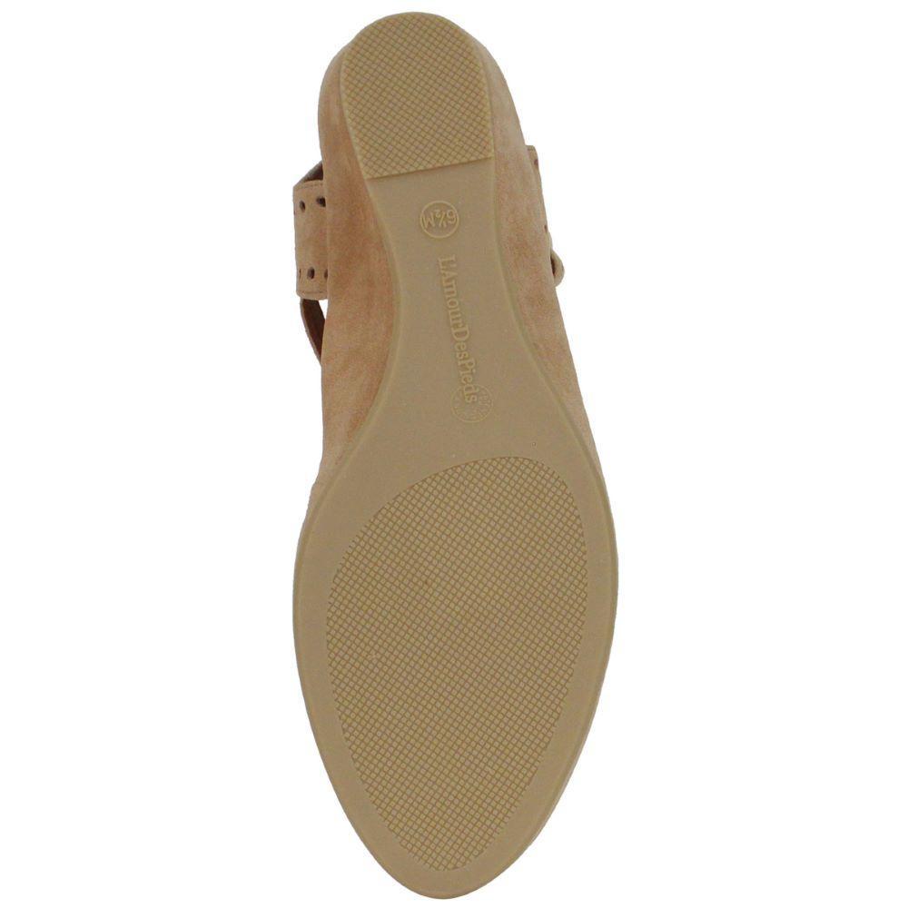 L'Amour Des Pieds Women's Brenn Cognac Suede - 324357 - Tip Top Shoes of New York