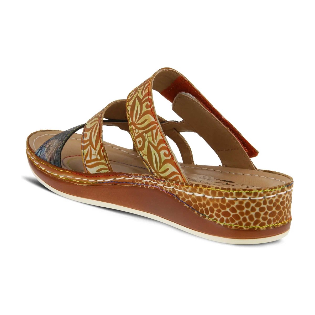 L'Artiste By Spring Step Caiman Camel Multi Leather - 3008814 - Tip Top Shoes of New York