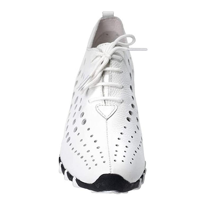 Litfoot Women's Oxford LF9010 White Leather - 3003708 - Tip Top Shoes of New York