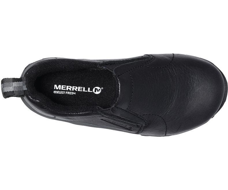 Merrell Boy's Jungle Moc Black Leather - 405194301023 - Tip Top Shoes of New York